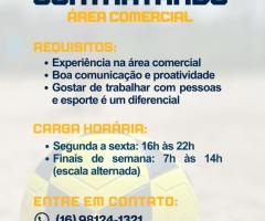 CONTRATA-SE PARA ÁREA COMERCIAL