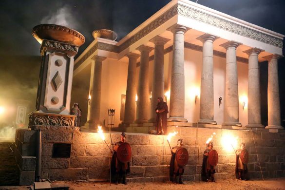 Paixão de Cristo - Um dos cenários Templo de Jerusalém