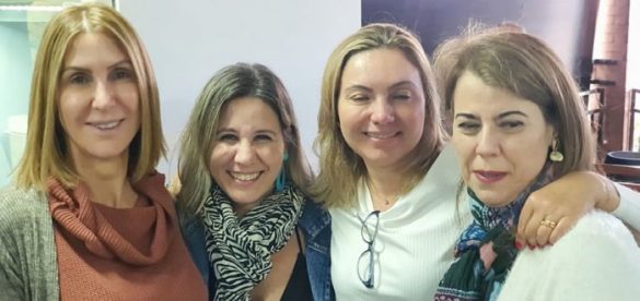 Paula Bonádio Rezende, Verinha Bombonati, Tininha Pessini Morandini e Patrícia Benelli