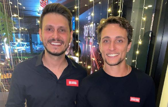 Felipe Paiva (empresa Diverti) e Felipe Sessin (AMBEV)